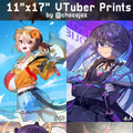 11"x17" VTuber Prints - Indie, Hololive