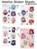 HololiveEN Sticker Sheets - Myth, Promise, Advent, Justice