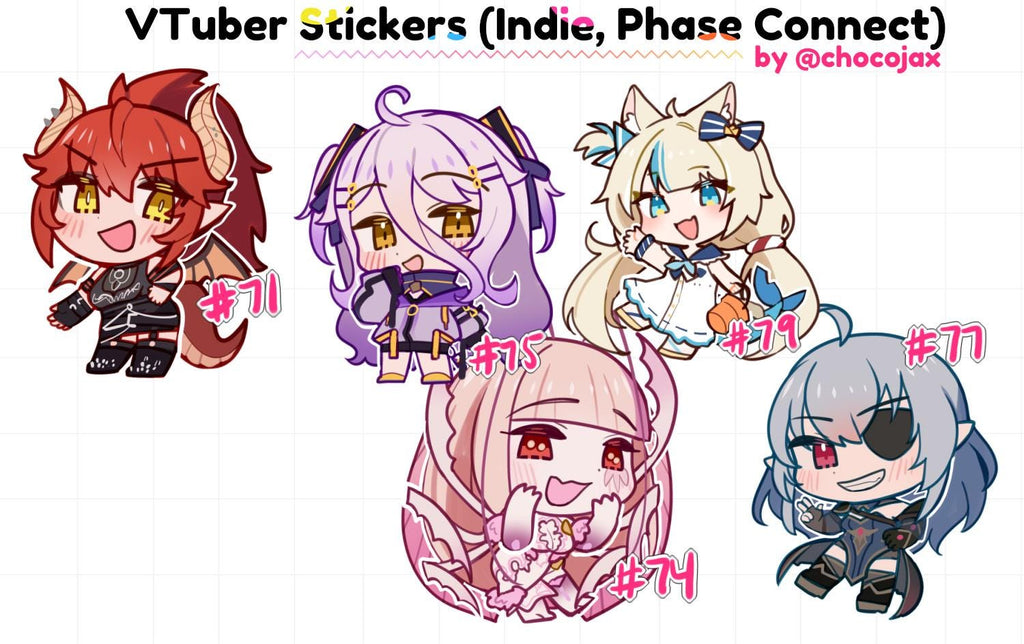 VTuber Stickers - Indie, Phase Connect