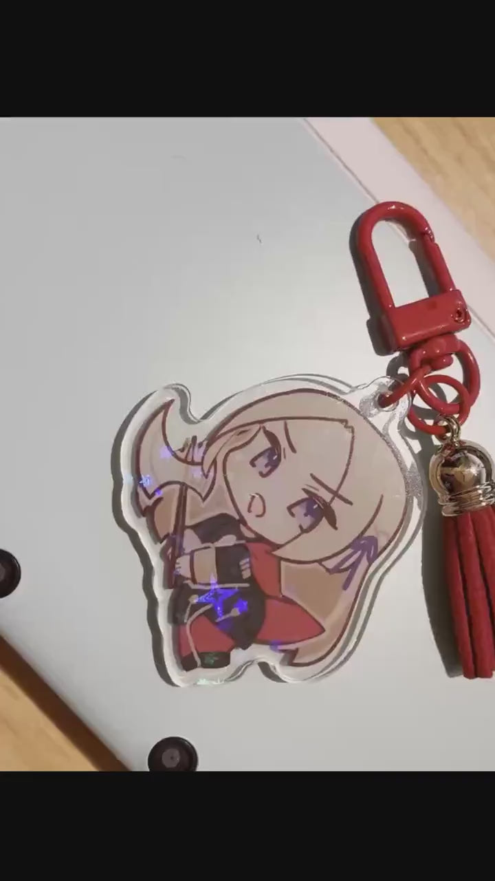 Anime/Game Keychains: Frieren, HSR, Fire Emblem, Nikke, ZZZ, etc