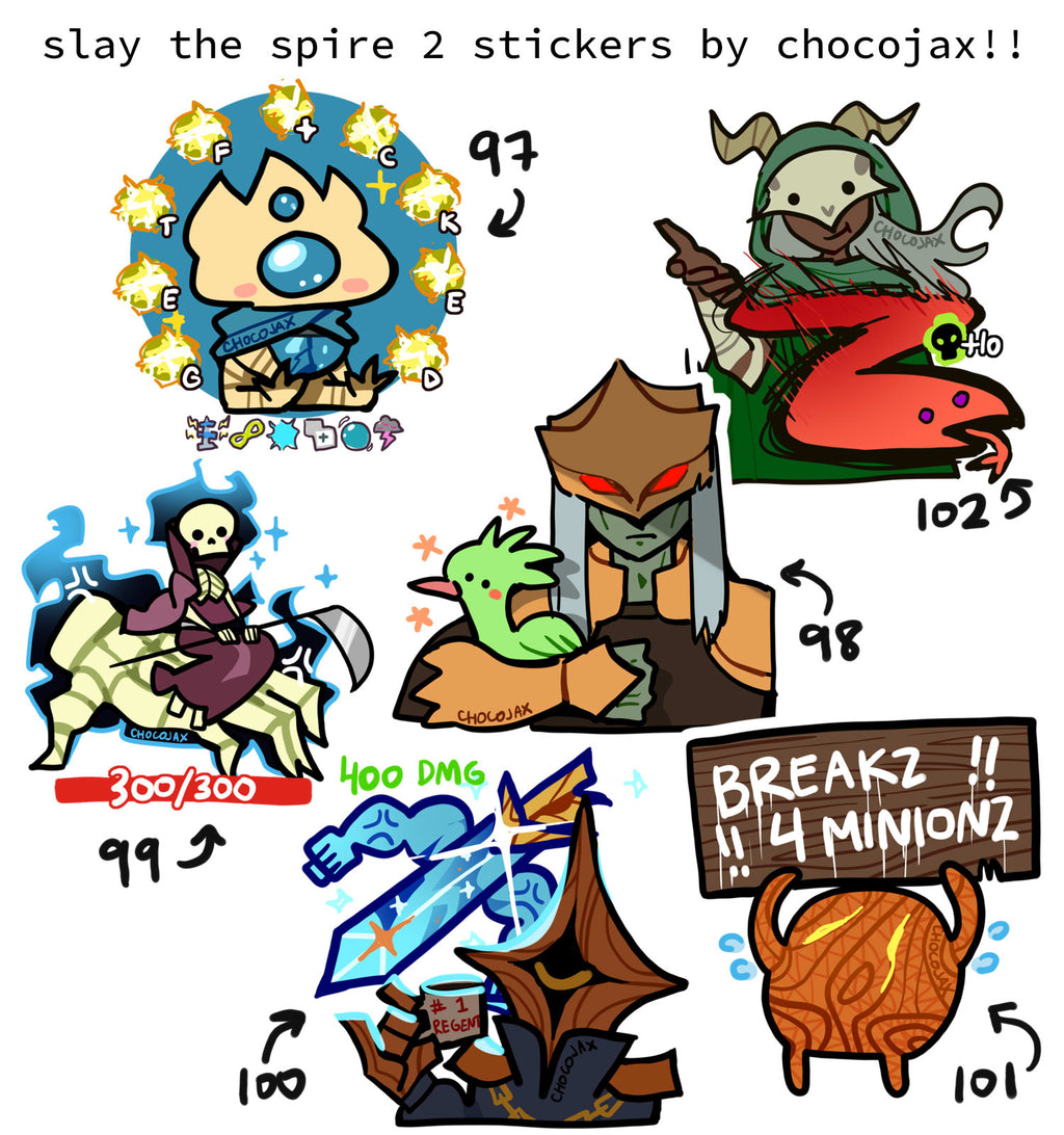 Anime/Video Game Stickers - Fire Emblem, ZZZ, etc.